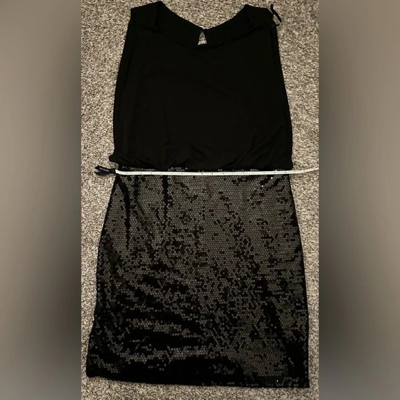 Cynthia Rowley Women’s Black sequence dress size 14 - Picture 6 of 9